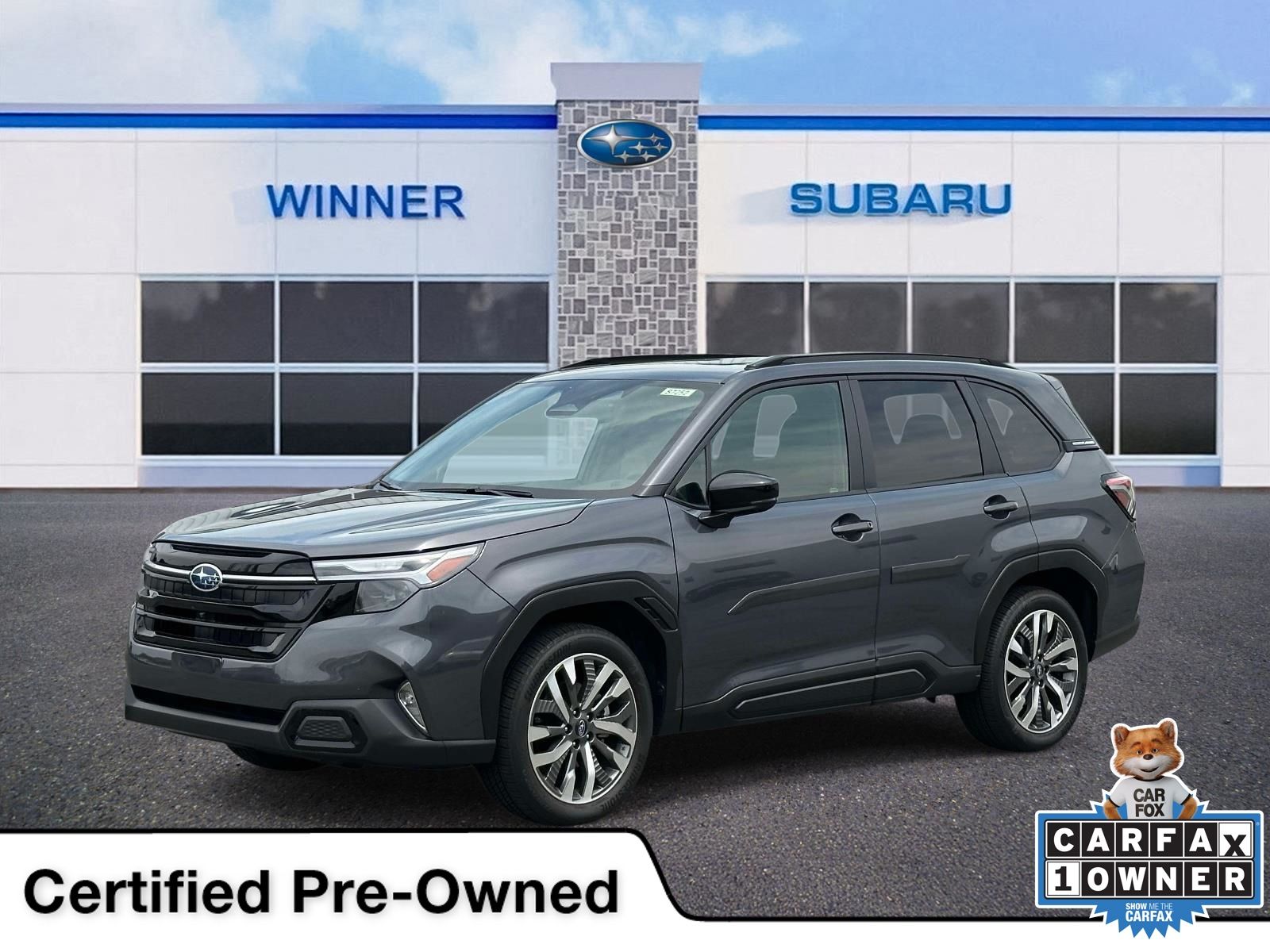 Gray Metallic 2025 Subaru Forester SUV / Crossover All-Wheel Drive Continuously Variable Transmission