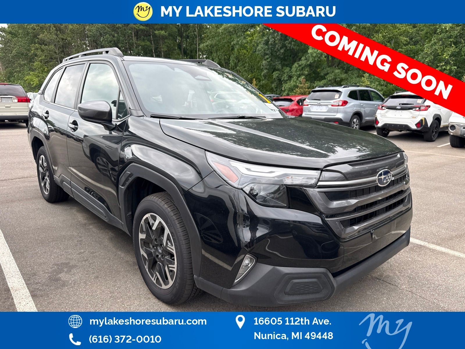 Crystal Black Silica 2025 Subaru Forester SUV / Crossover All-Wheel Drive Continuously Variable Transmission
