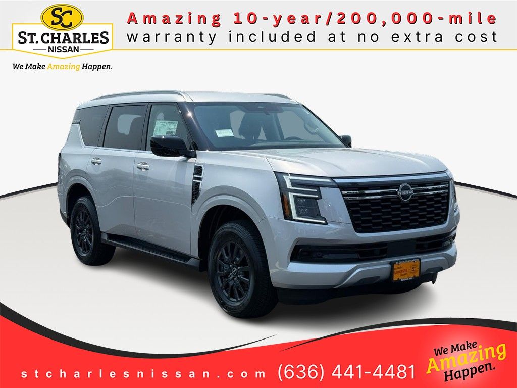 Brilliant Silver Metallic 2026 Nissan Armada SUV / Crossover Four-Wheel Drive 9-Speed Automatic