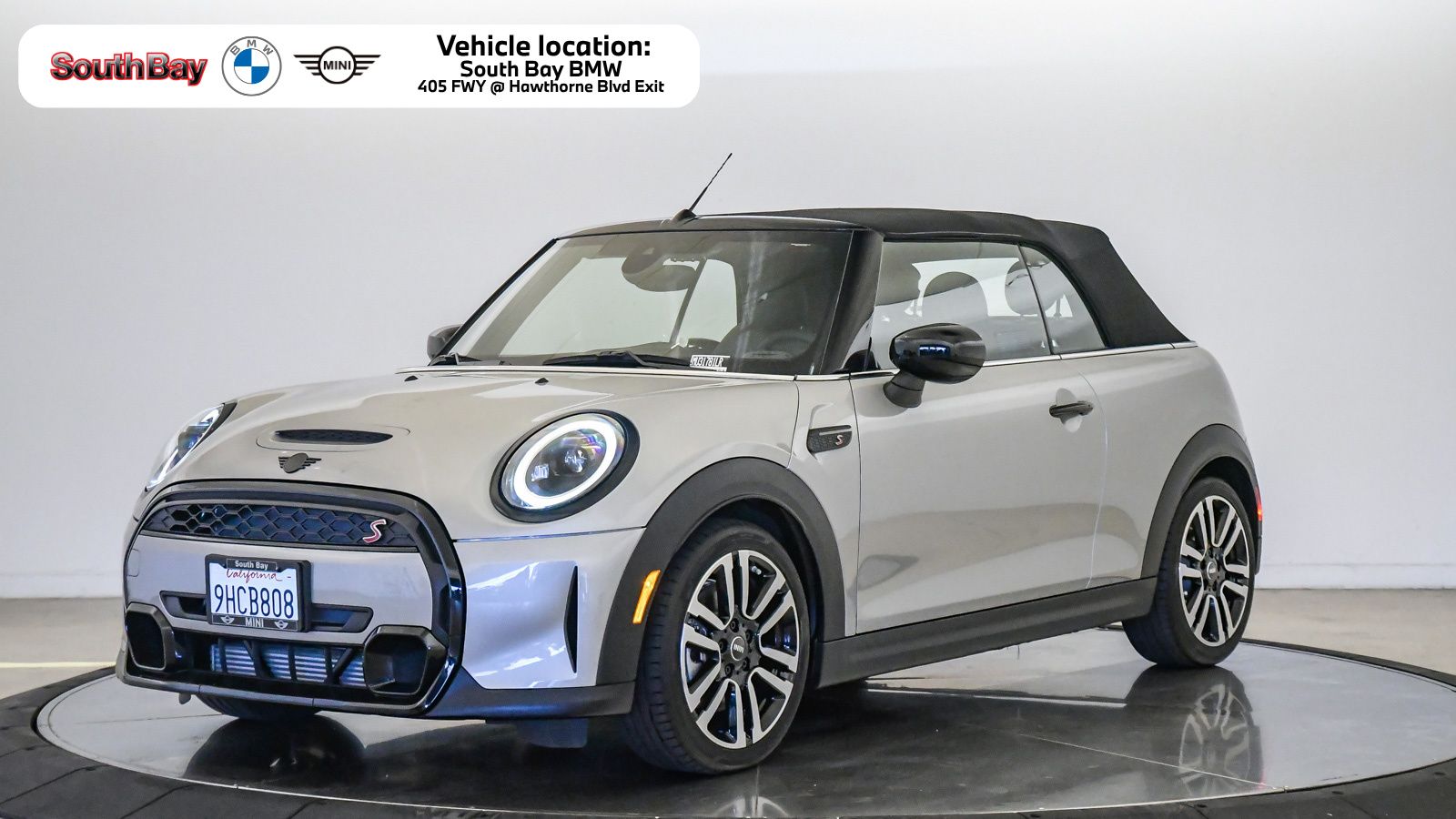 Silver 2024 MINI Cooper Convertible Front-Wheel Drive 7-Speed Automatic
