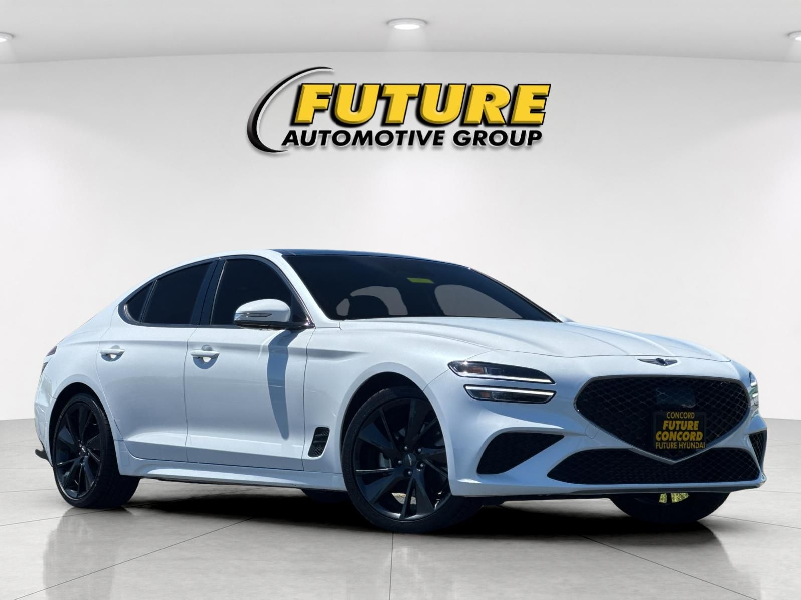 Uyuni White 2023 Genesis G70 Sedan Rear-Wheel Drive 8-Speed Automatic