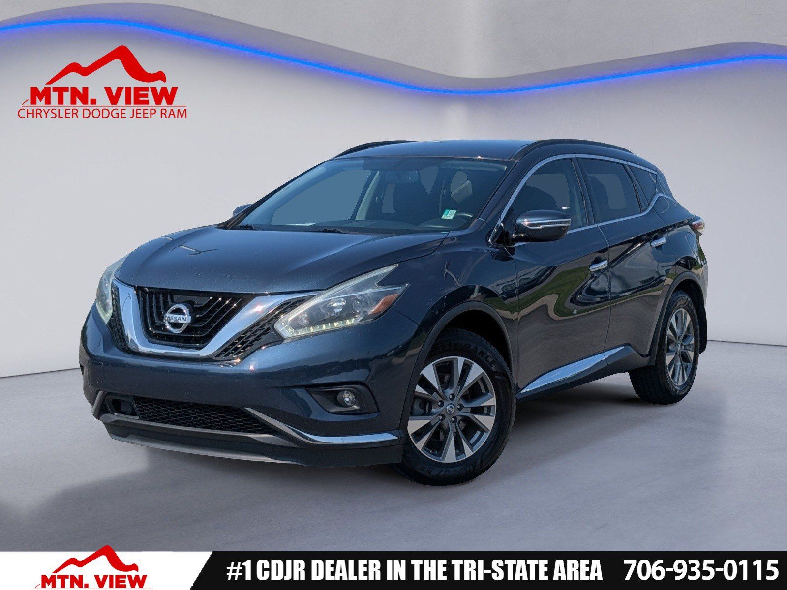 Arctic Blue Metallic 2018 Nissan Murano SUV / Crossover Front-Wheel Drive Continuously Variable Transmission
