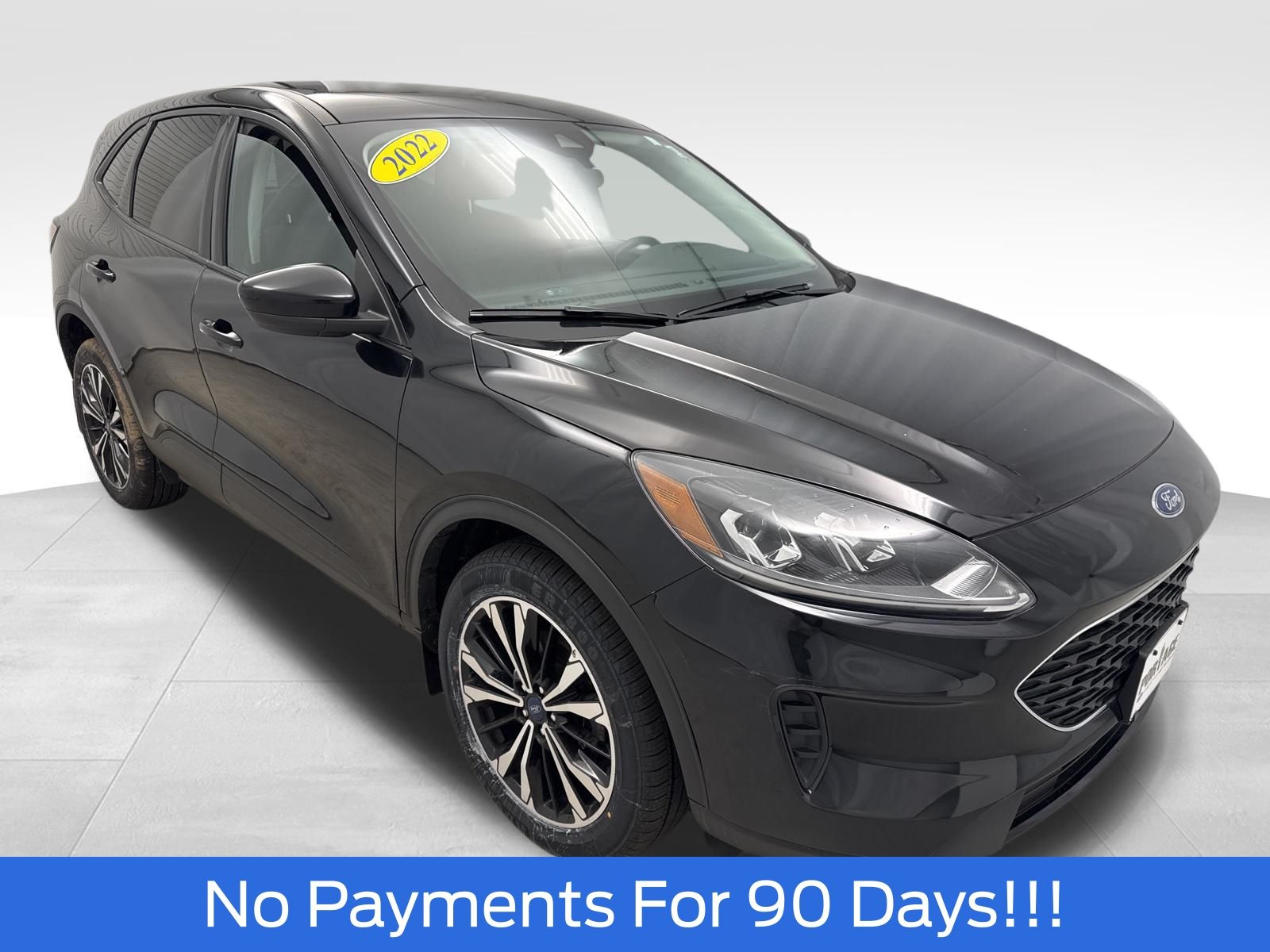 Black Metallic 2022 Ford Escape SE AWD SUV / Crossover All-Wheel Drive 8-Speed Automatic