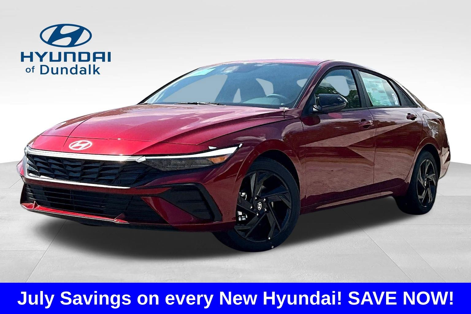 Ultimate Red 2026 Hyundai Elantra Sedan Front-Wheel Drive Continuously Variable Transmission