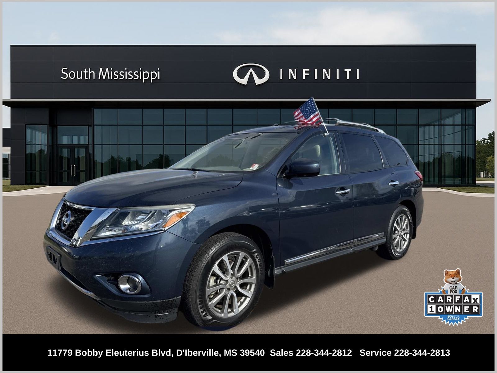 Arctic Blue Metallic 2014 Nissan Pathfinder SL SUV / Crossover Front-Wheel Drive Continuously Variable Transmission