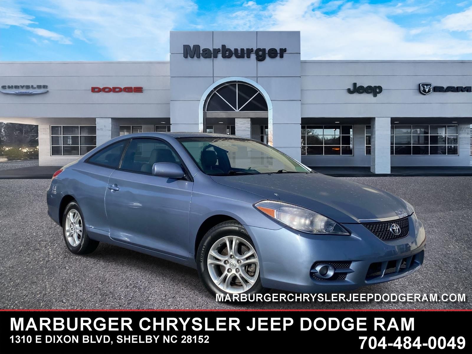 Blue 2008 Toyota Camry Solara SLE Coupe Front-Wheel Drive 5-Speed Automatic