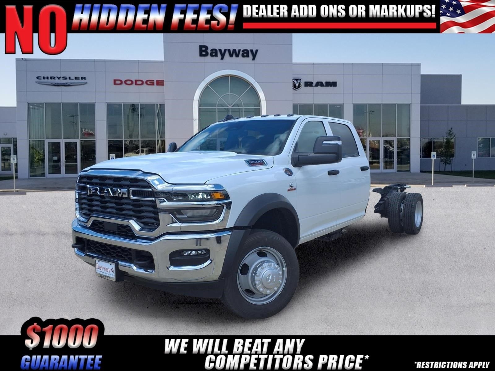 2026 Ram 5500HD Tradesman White at Texan Dodge Chrysler Jeep Ram