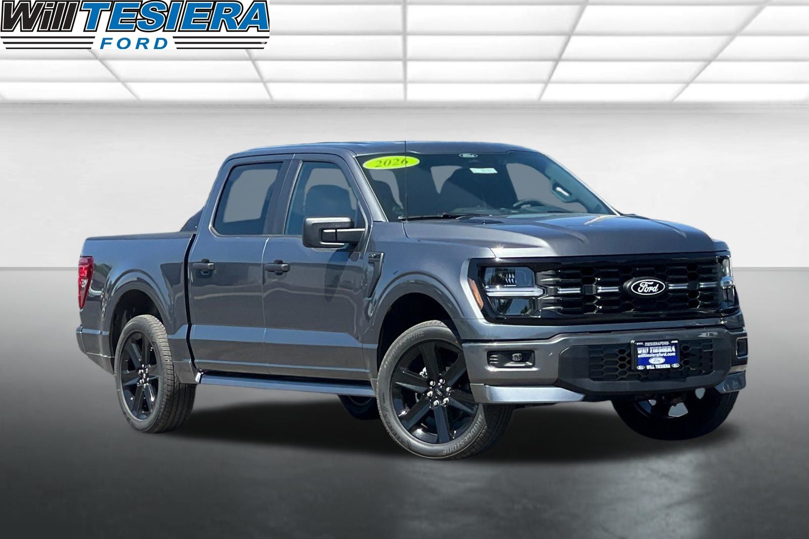 Gray Metallic 2026 Ford F-150 STX SuperCrew 4WD Pickup Truck Four-Wheel Drive Automatic