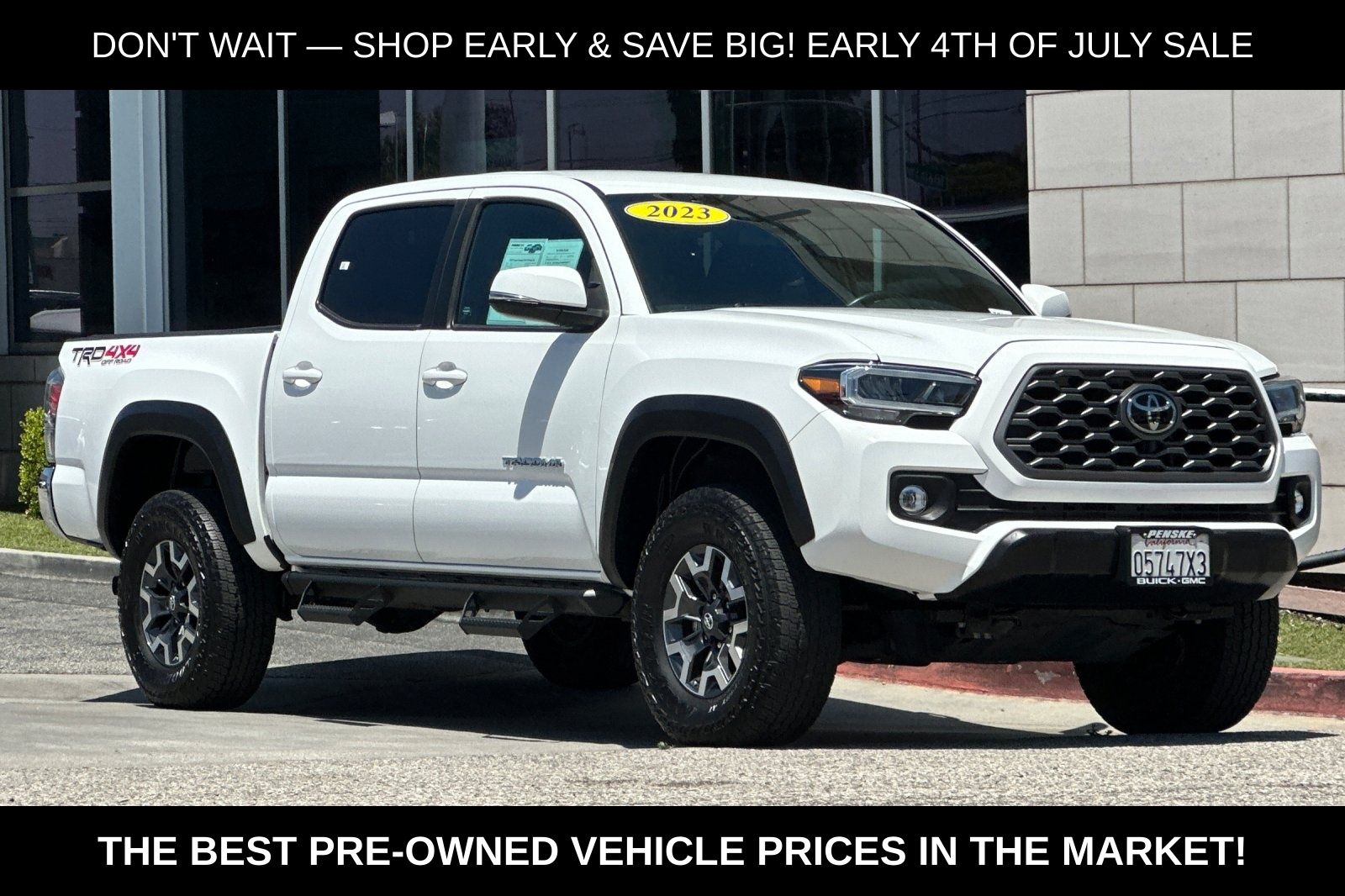Ice 2023 Toyota Tacoma Pickup Truck Four-Wheel Drive 6-Speed Automatic