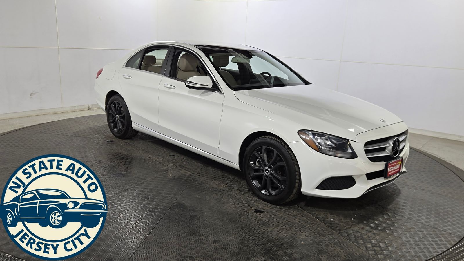 White 2017 Mercedes-Benz C-Class Sedan All-Wheel Drive 7-Speed Automatic