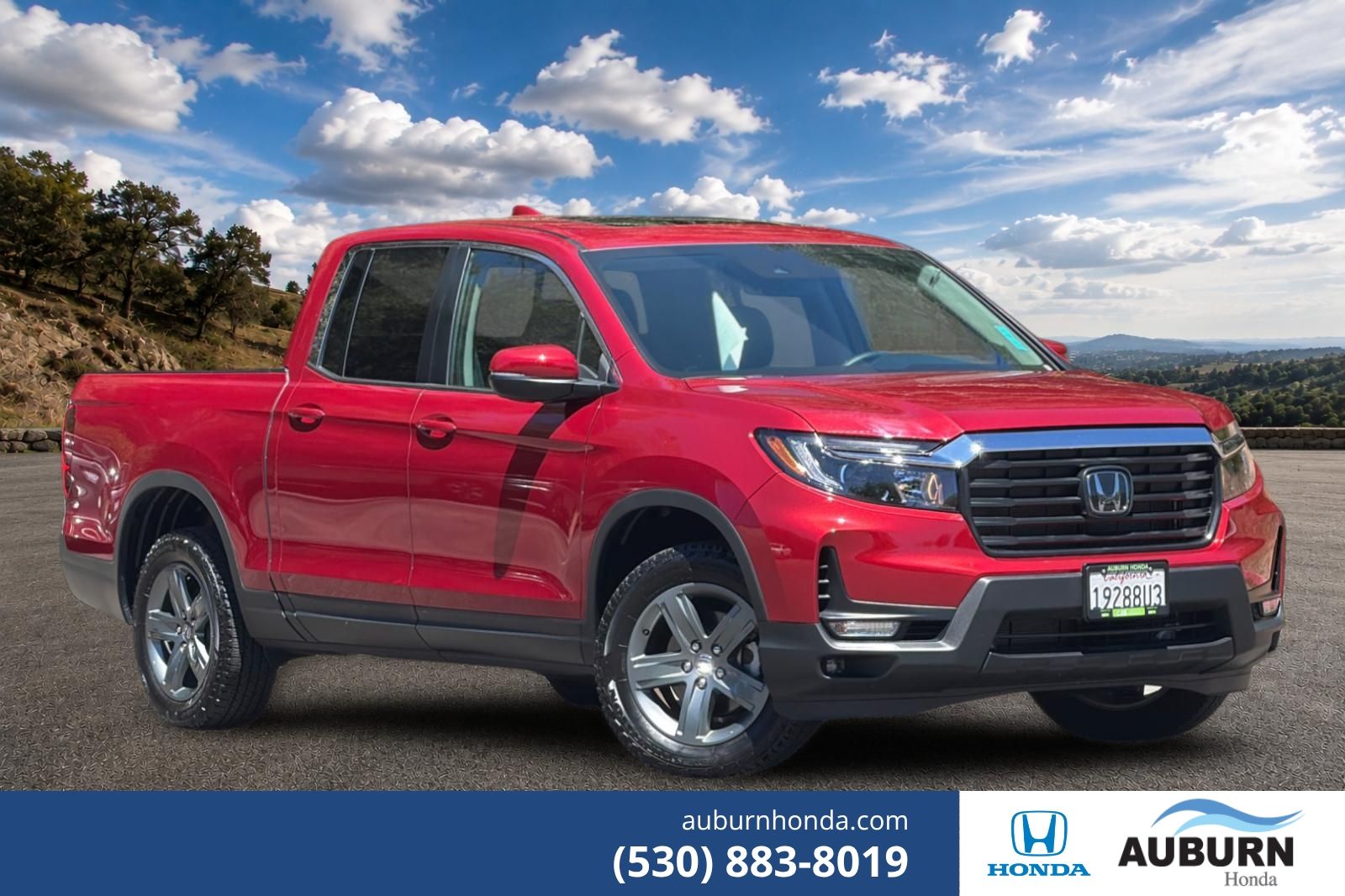 Radiant Red Metallic II 2023 Honda Ridgeline Pickup Truck All-Wheel Drive 9-Speed Automatic