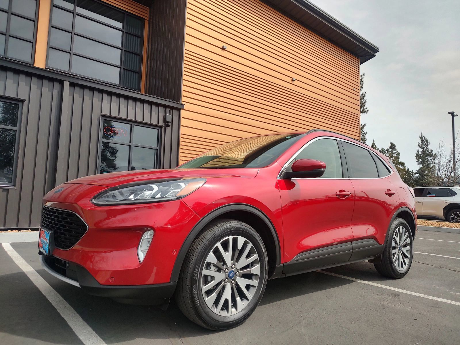 Red Metallic 2020 Ford Escape Titanium AWD SUV / Crossover All-Wheel Drive 8-Speed Automatic