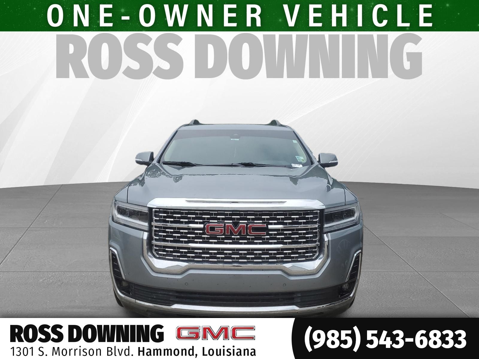 2023 GMC Acadia Denali Silver at Ross Downing Chevrolet