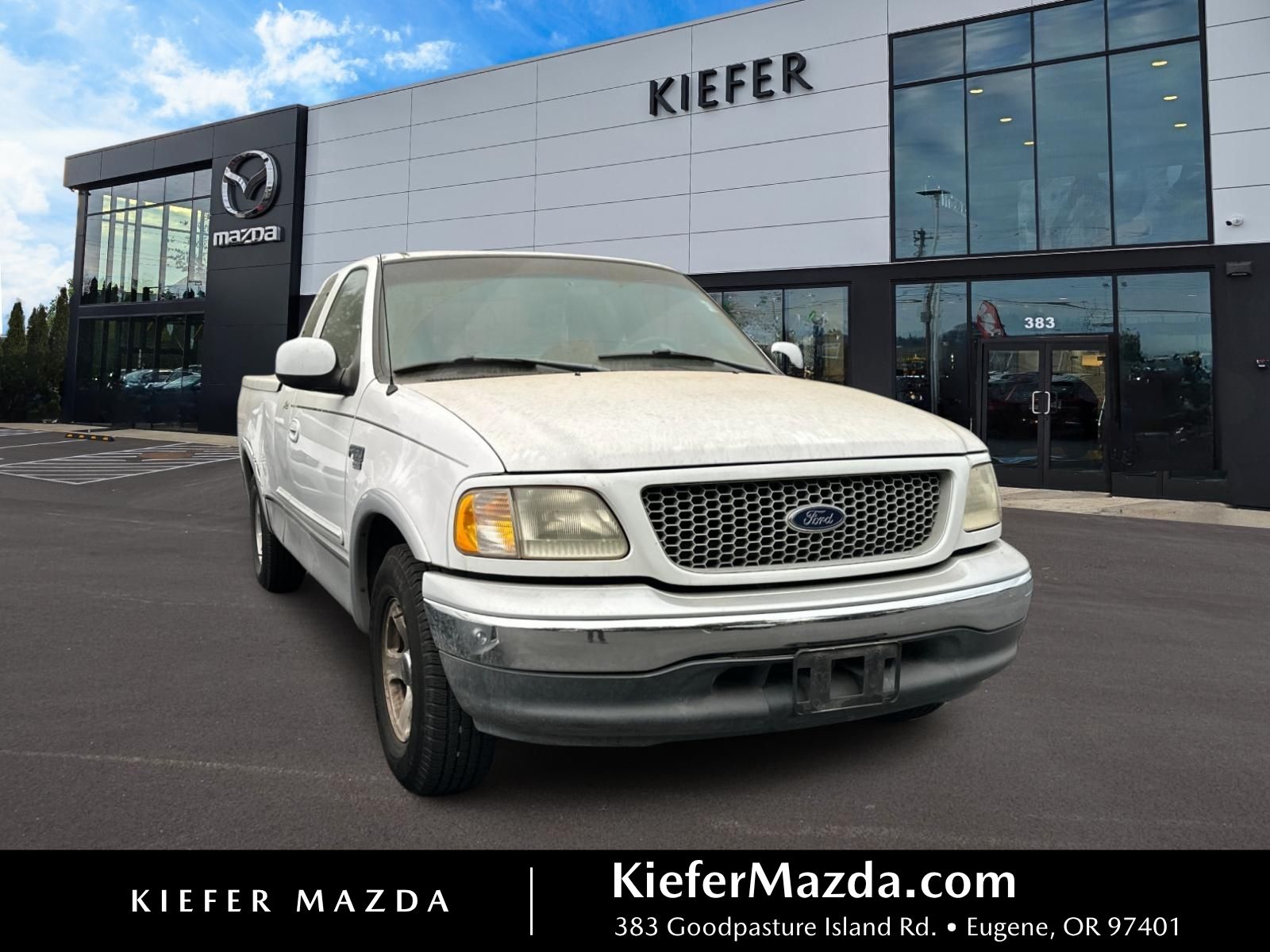 White 1999 Ford F-150 Pickup Truck Rear-Wheel Drive 4-Speed Automatic Overdrive