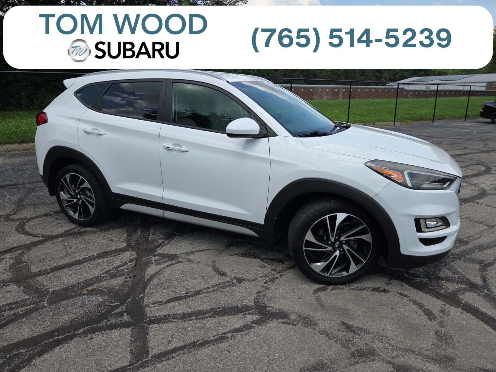 Dazzling White 2019 Hyundai Tucson SUV / Crossover All-Wheel Drive 6-Speed Automatic