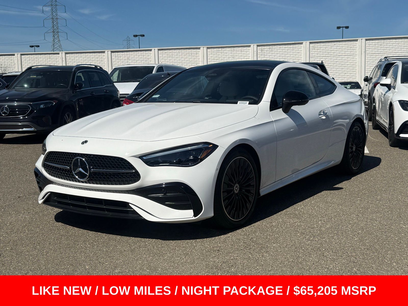 Polar White 2026 Mercedes-Benz CLE 300 4MATIC Coupe All-Wheel Drive 9-Speed Automatic