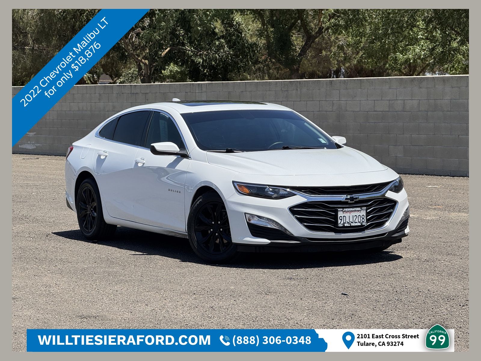 Summit White 2022 Chevrolet Malibu Sedan Front-Wheel Drive Continuously Variable Transmission