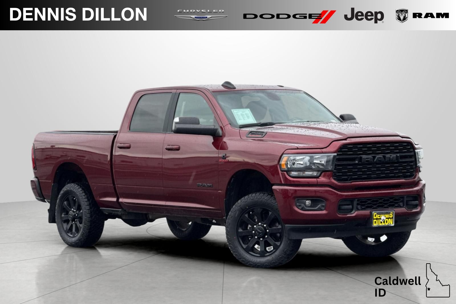 Delmonico Red Pearlcoat 2022 RAM 2500 Big Horn Crew Cab 4WD Pickup Truck Four-Wheel Drive 6-Speed Automatic