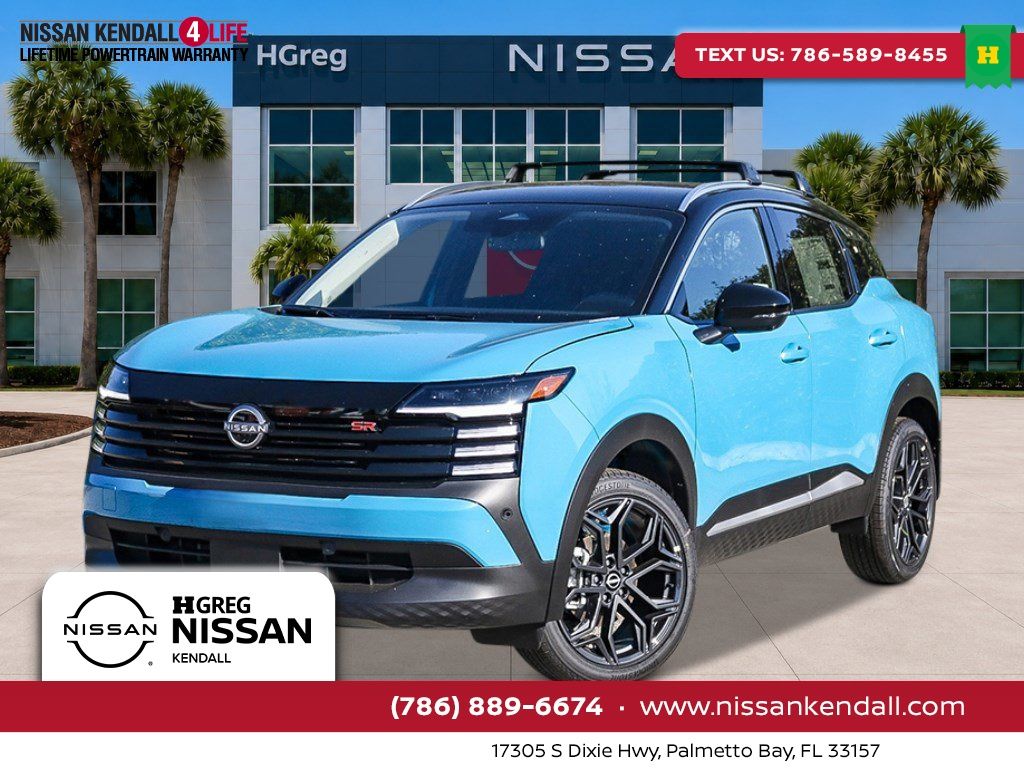Arctic Ice Blue/Black 2026 Nissan Kicks SUV / Crossover All-Wheel Drive Continuously Variable Transmission