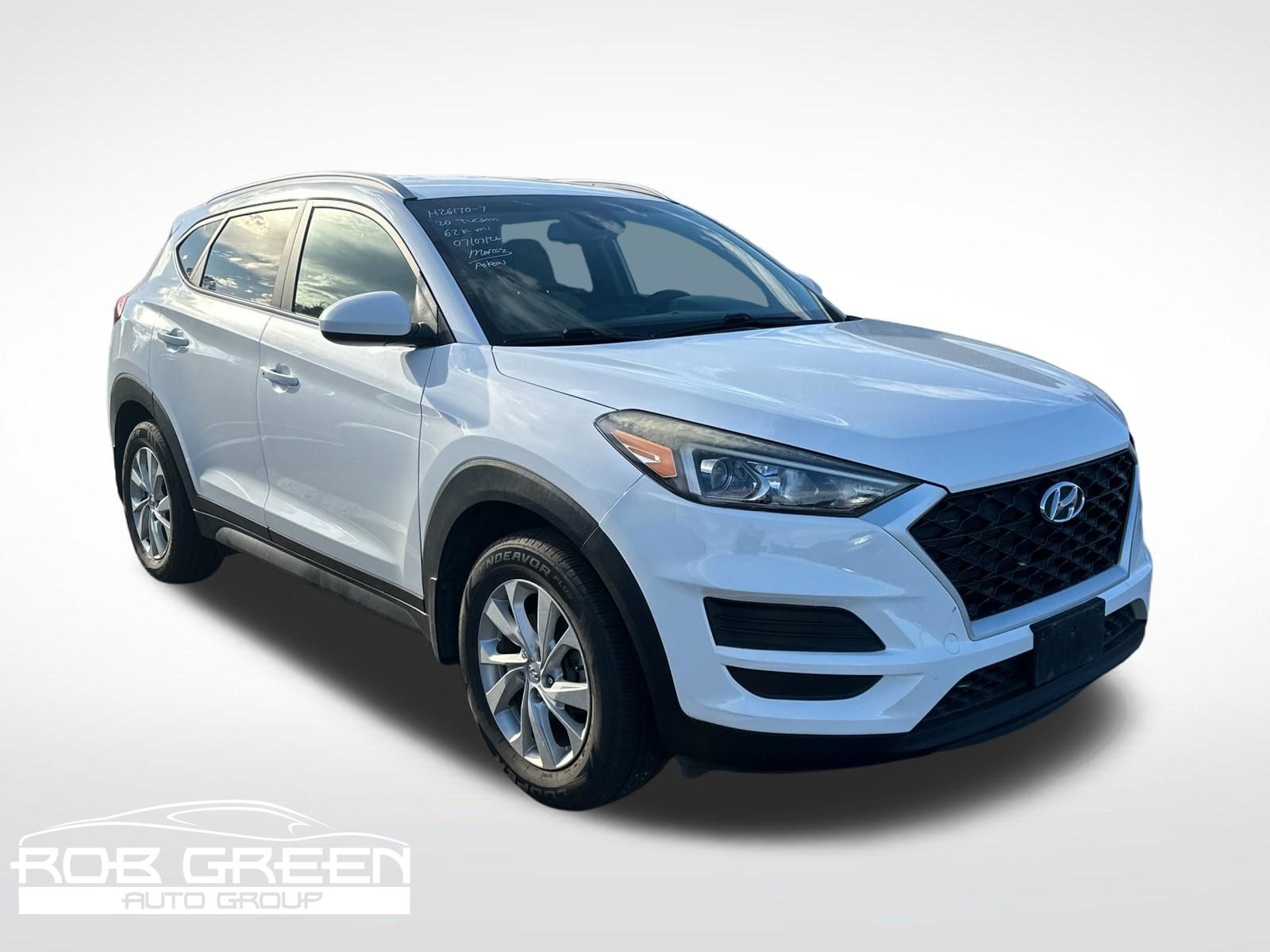 Winter White 2020 Hyundai Tucson SUV / Crossover All-Wheel Drive 6-Speed Automatic