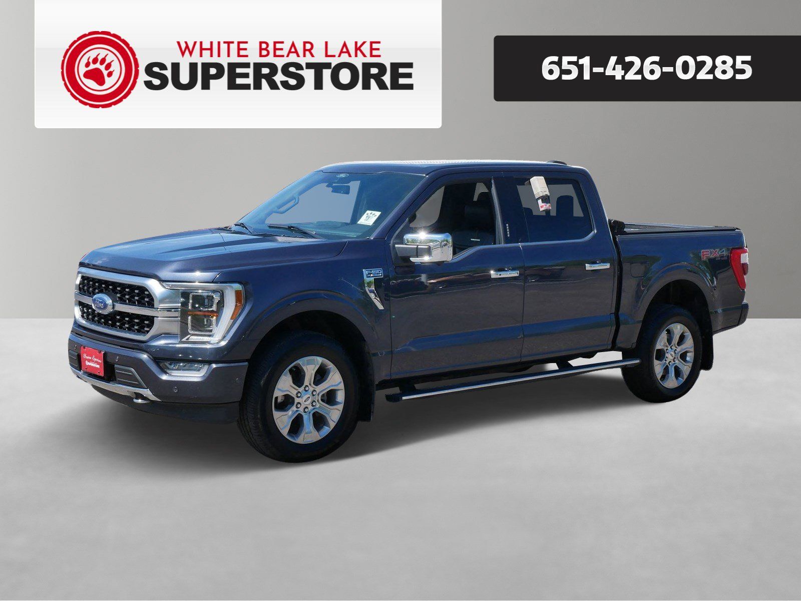 Smoked Quartz Metallic Tinted Clearcoat 2021 Ford F-150 Platinum SuperCrew 4WD Pickup Truck Four-Wheel Drive Automatic