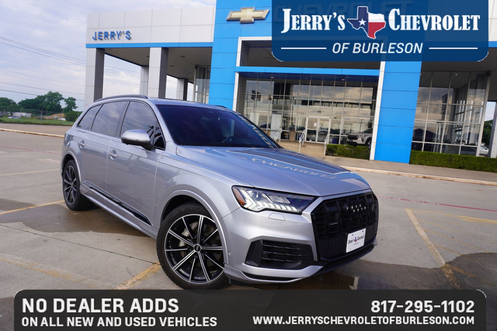 Silver 2021 Audi Q7 SUV / Crossover All-Wheel Drive 8-Speed Automatic