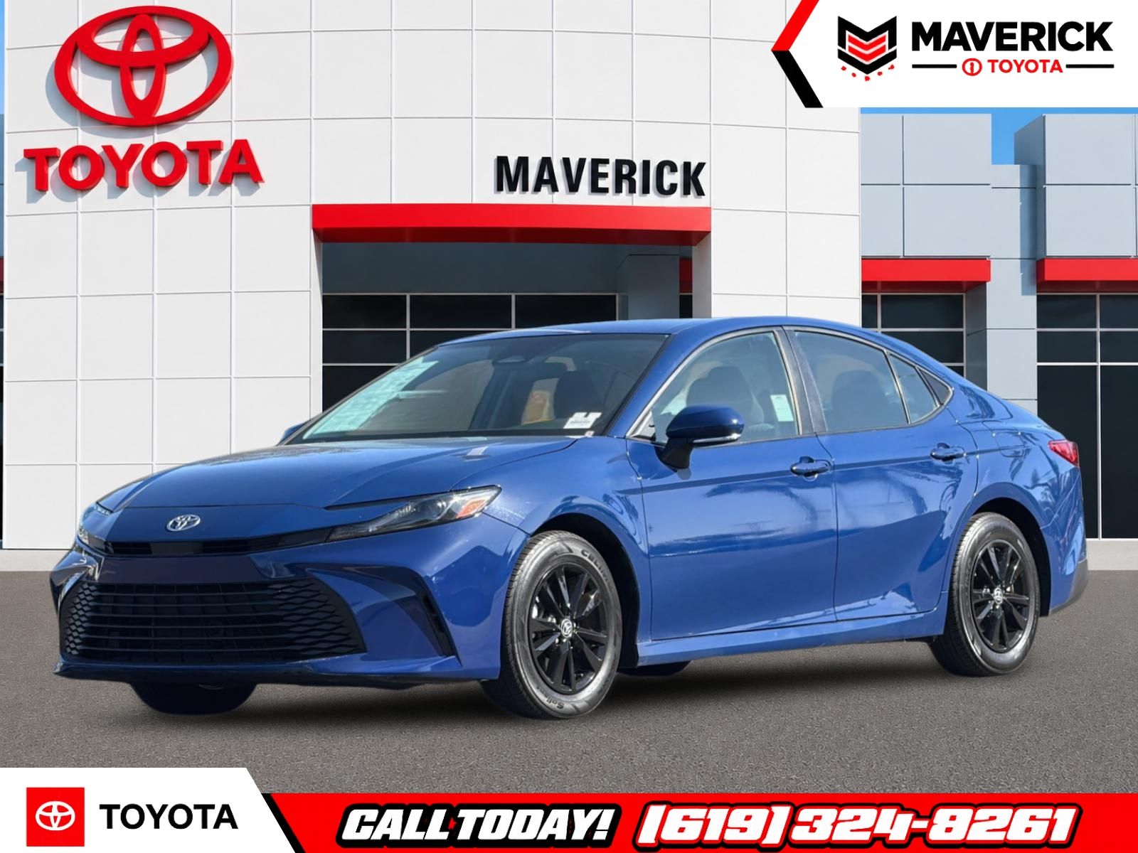 Blue 2025 Toyota Camry Sedan Front-Wheel Drive Continuously Variable Transmission