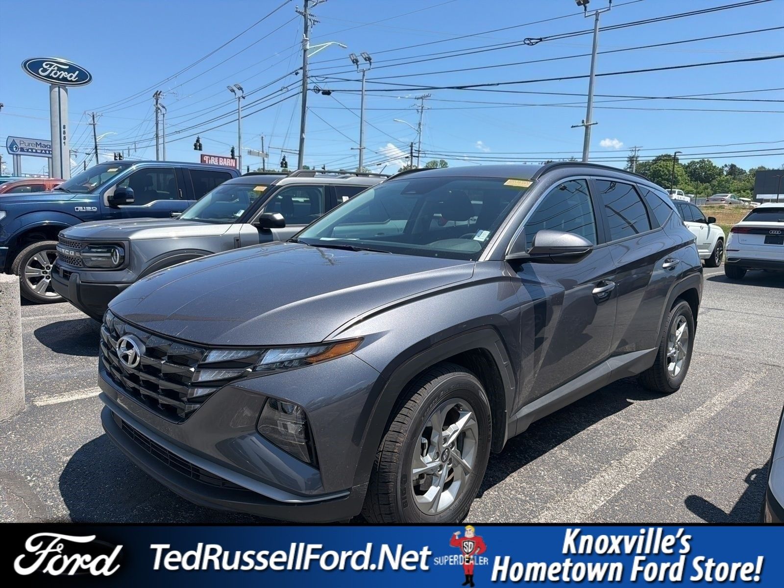 Gray 2023 Hyundai Tucson SEL FWD SUV / Crossover Front-Wheel Drive 8-Speed Automatic
