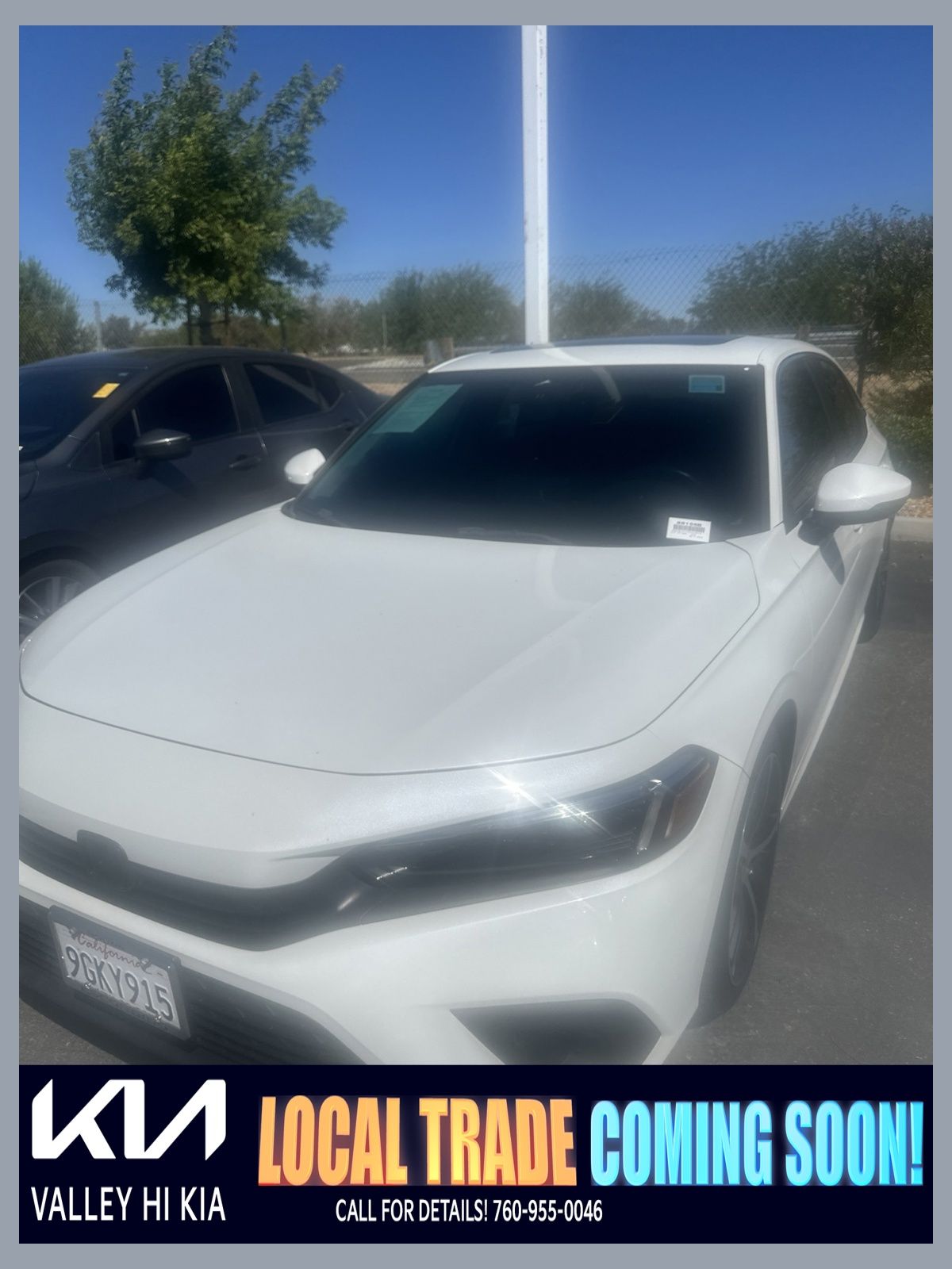 Platinum White Pearl 2023 Honda Civic Sedan Front-Wheel Drive Continuously Variable Transmission