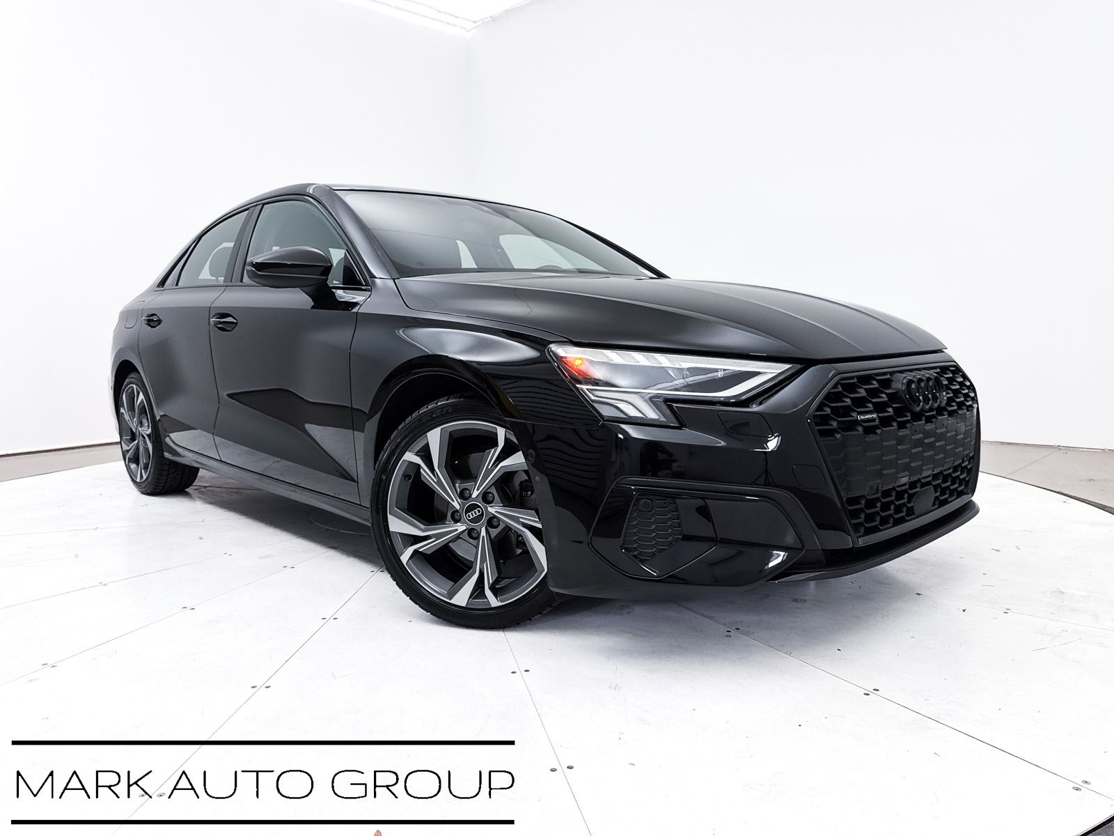 Brilliant Black 2023 Audi A3 40 TFSI quattro Premium Plus AWD Sedan All-Wheel Drive 7-Speed Automatic