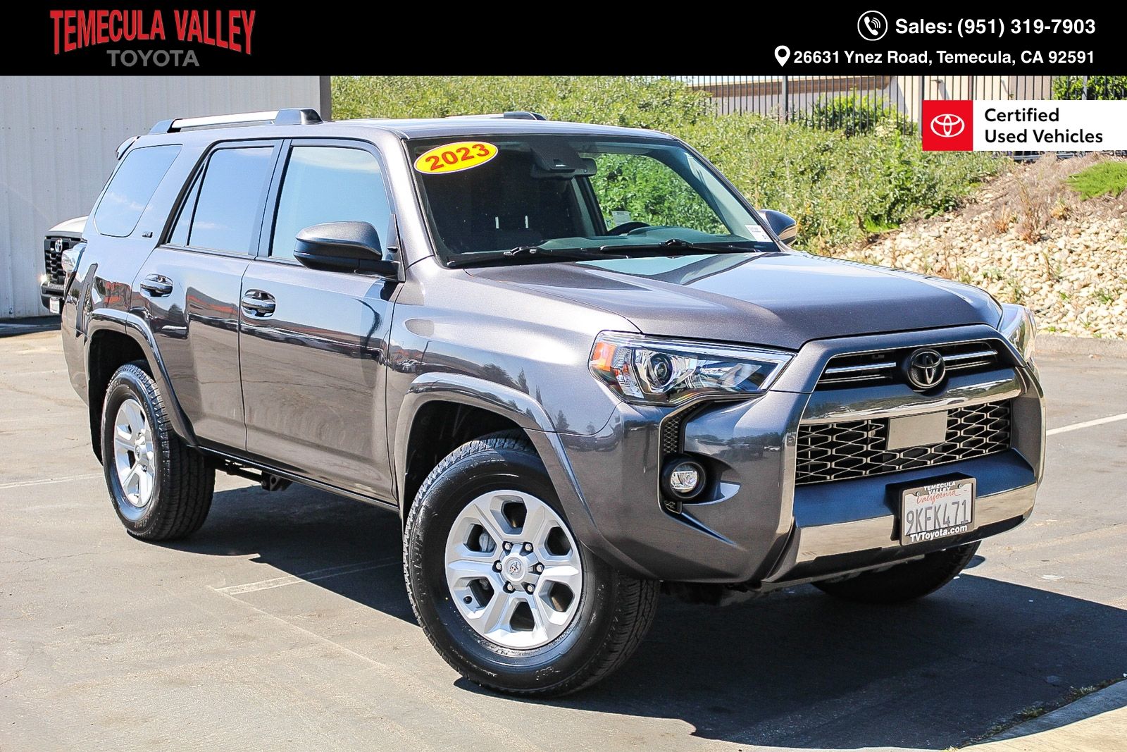 Magnetic Gray Metallic 2023 Toyota 4Runner SR5 RWD SUV / Crossover 4X2 5-Speed Automatic