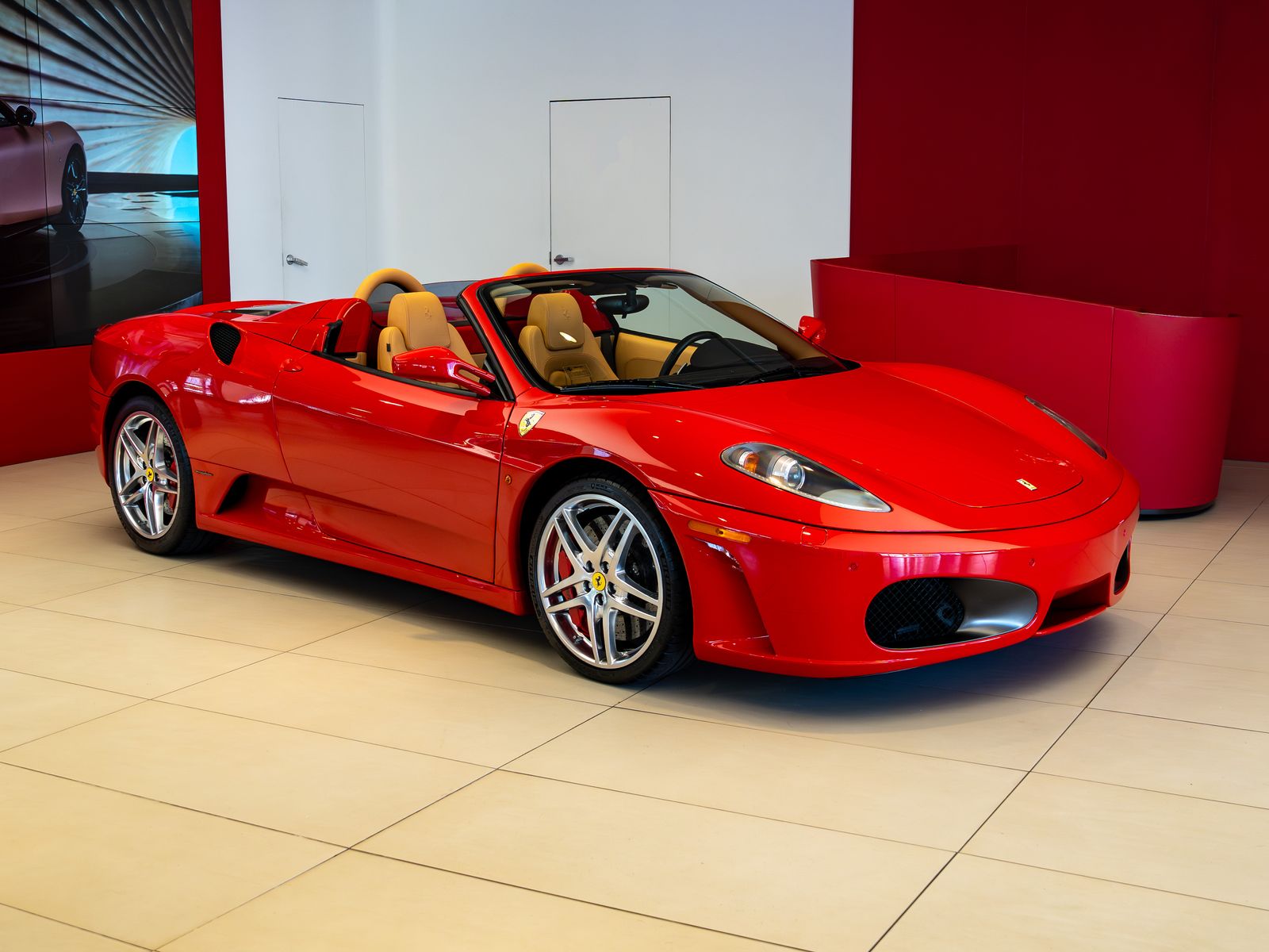 Rosso Corsa 2008 Ferrari F430 Spider 2 Dr Spider Convertible Rear-Wheel Drive 6-Speed Manual