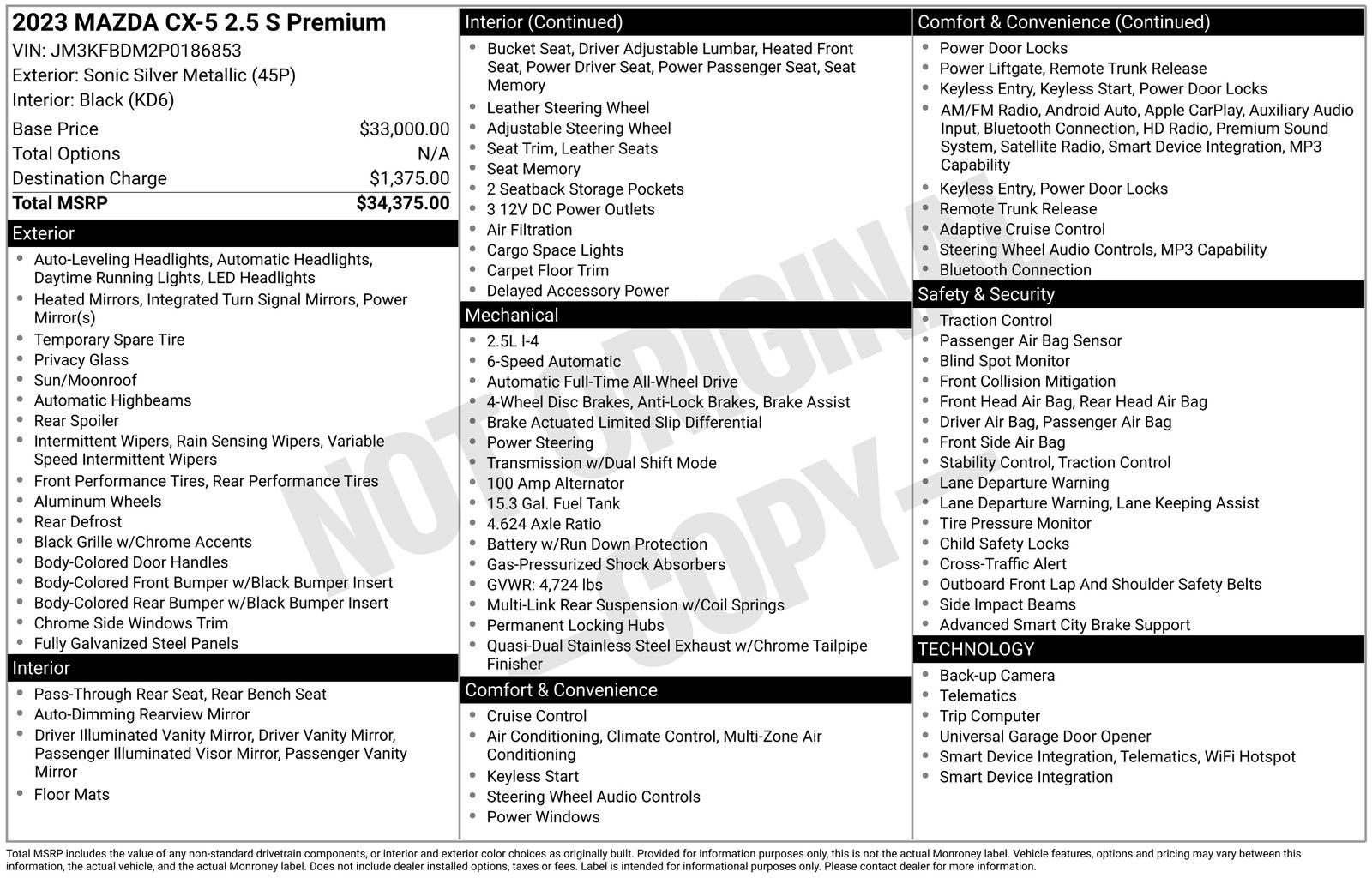 Used Car 2023 Mazda Cx-5  2.5 S Premium Package For Sale Under $25,000 In Austin, Texas