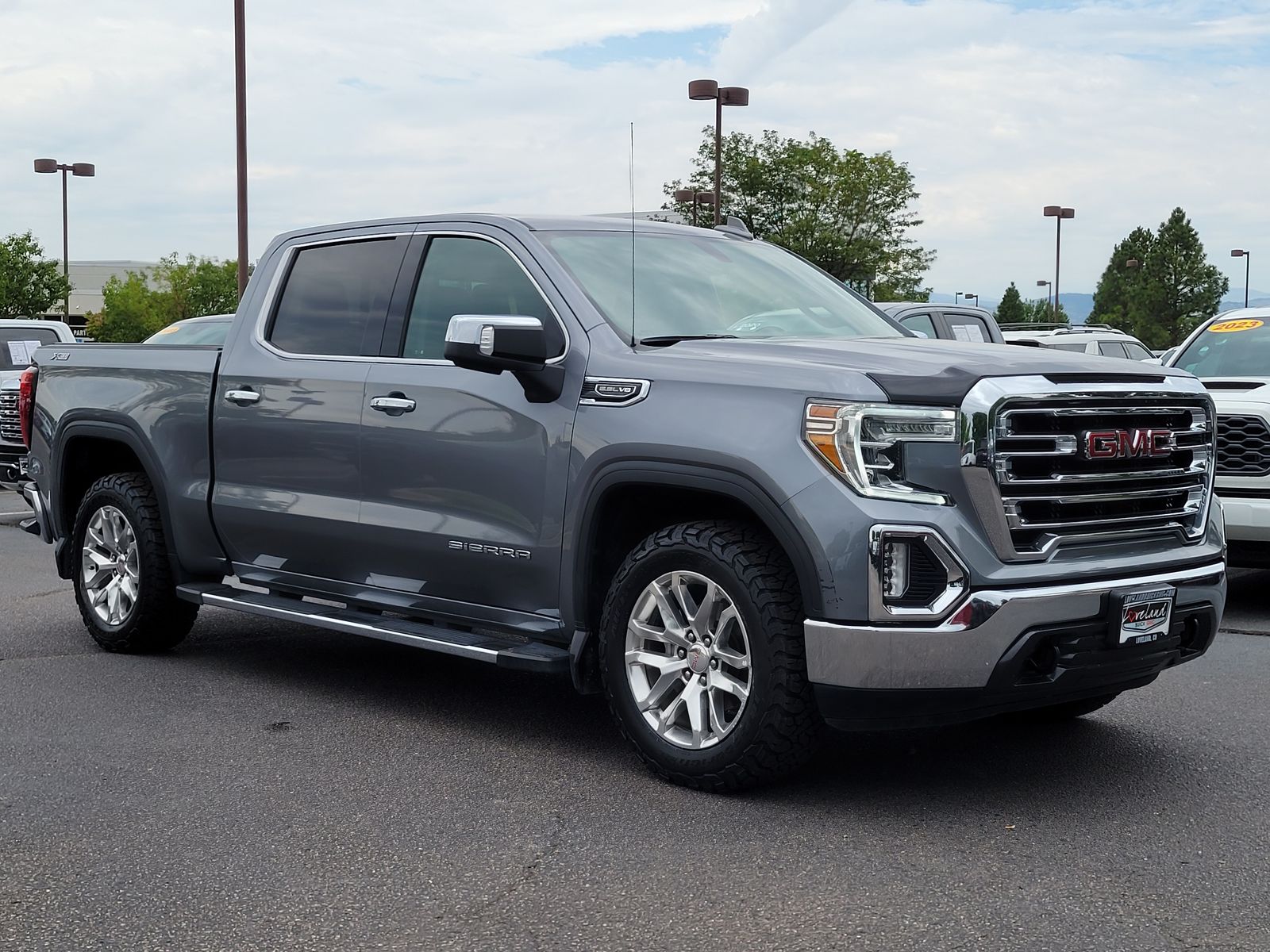 Gray (Satin Steel Metallic) 2021 GMC Sierra 1500 Pickup Truck Four-Wheel Drive 8-Speed Automatic