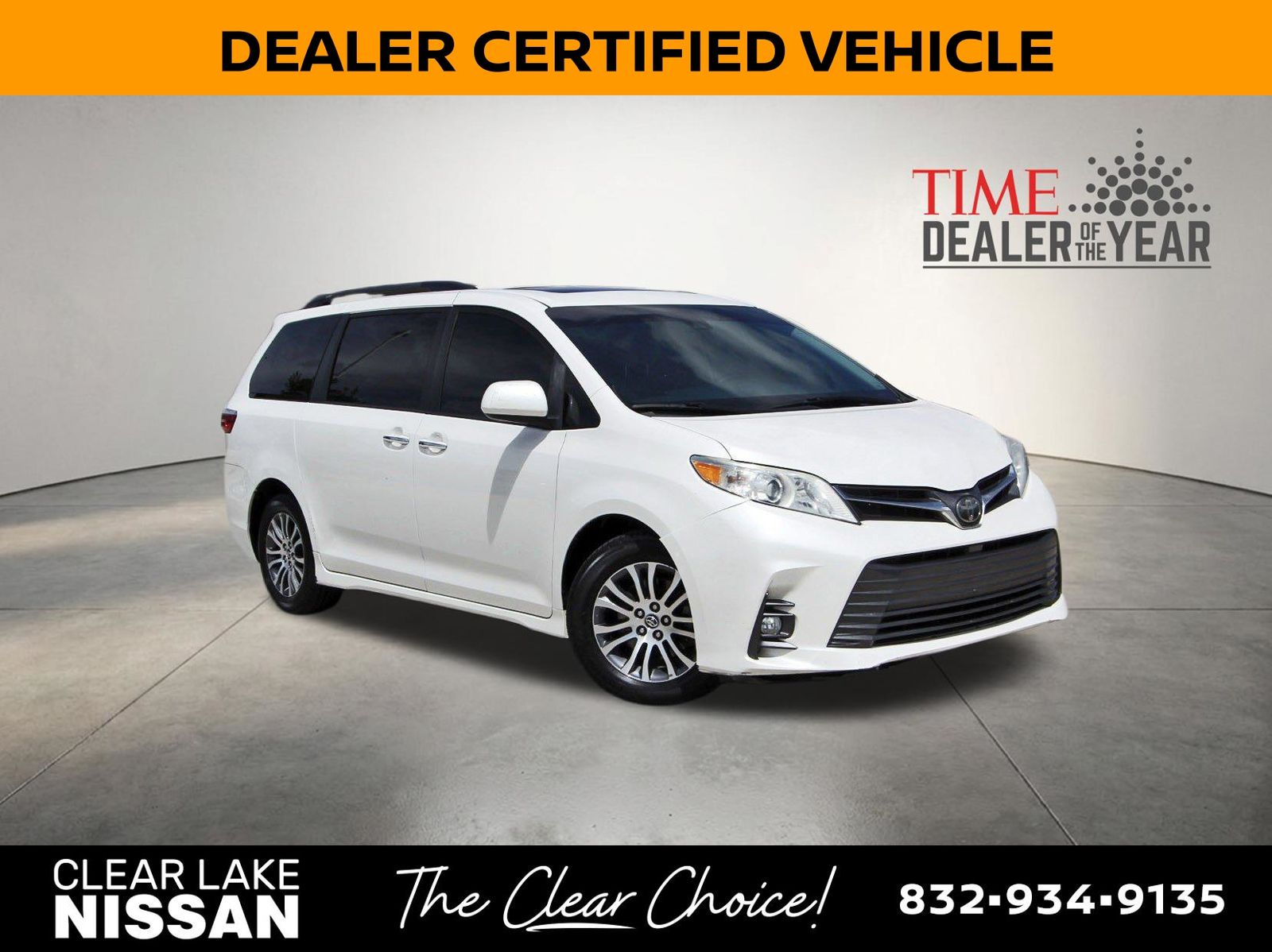 2019 Toyota Sienna Blanco (Blizzard Pearl) Minivan Tracción delantera 8 velocidades Automática