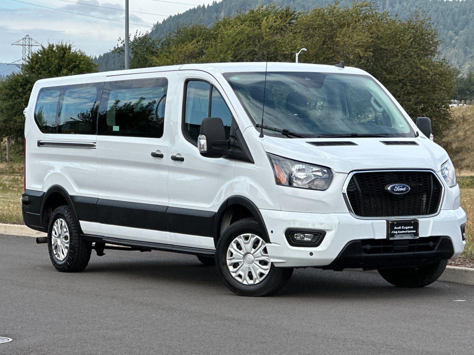 Oxford White 2024 Ford Transit Passenger Van Rear-Wheel Drive 