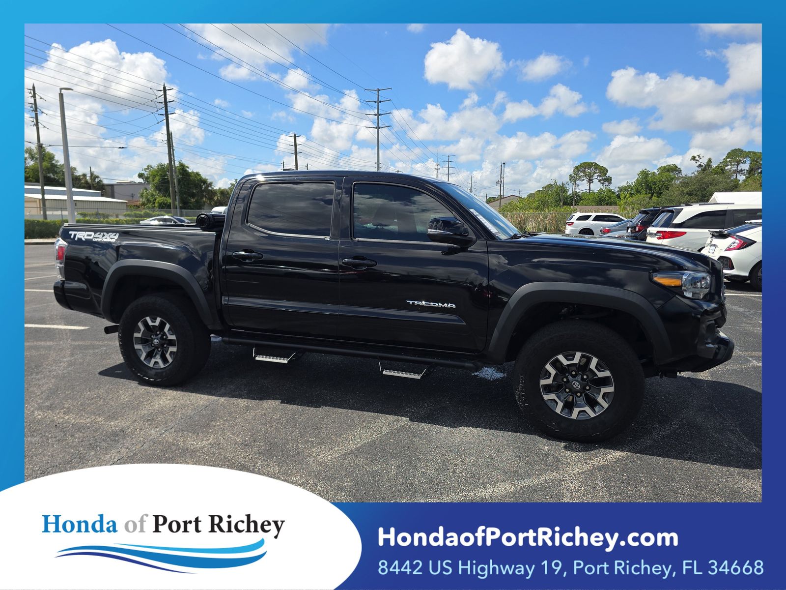 Black 2023 Toyota Tacoma TRD Off Road Double Cab 4WD Pickup Truck Four-Wheel Drive 6-Speed Automatic