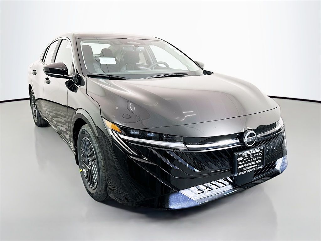 Super Black 2026 Nissan Sentra Sedan Front-Wheel Drive Continuously Variable Transmission