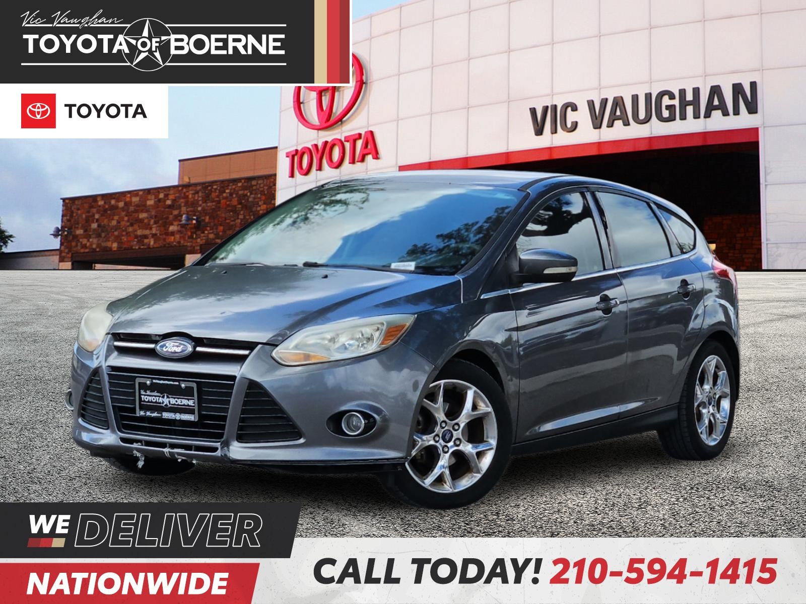 Sterling Gray Metallic 2013 Ford Focus Hatchback Front-Wheel Drive 6-Speed Automatic