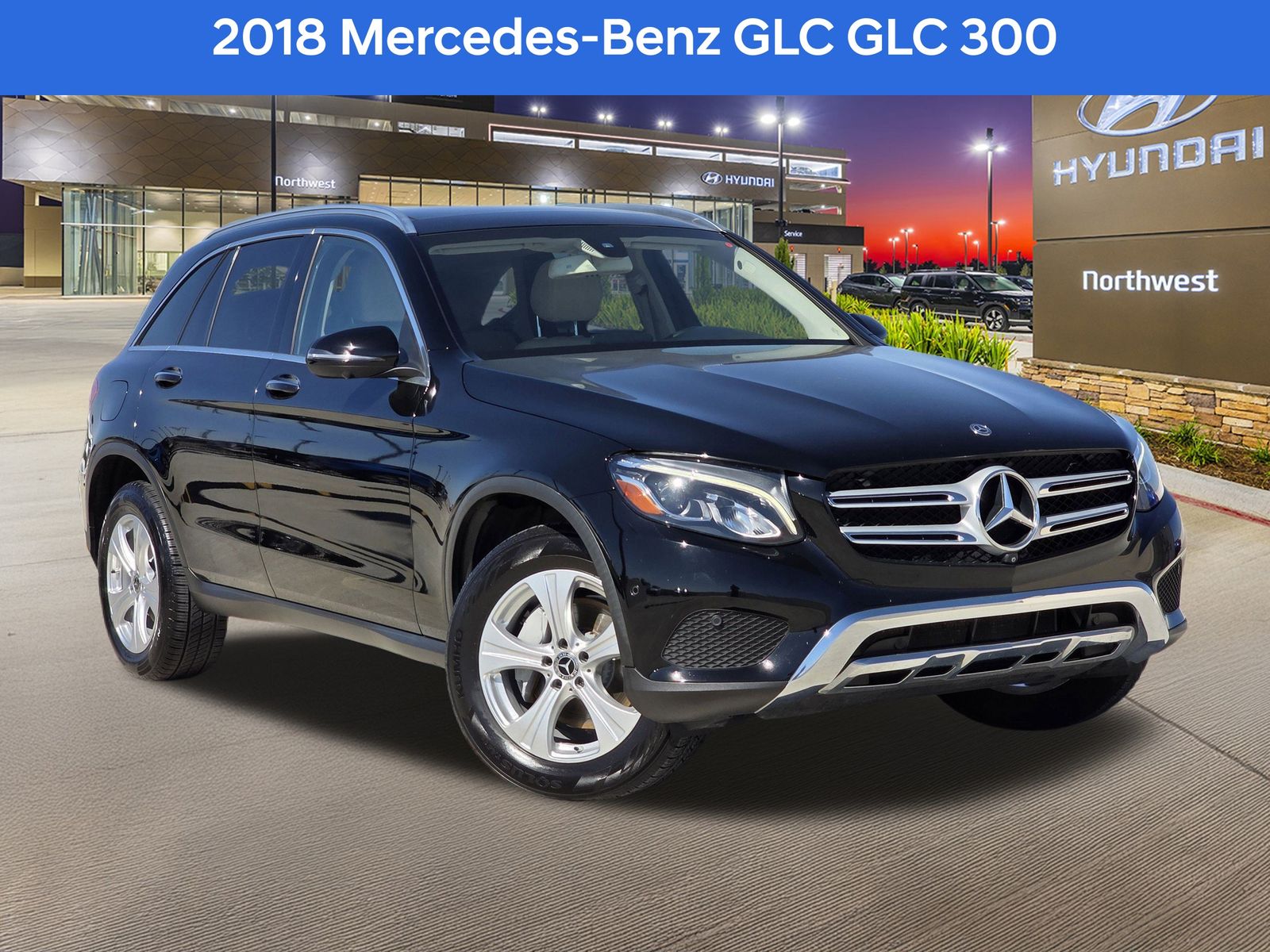 Black 2018 Mercedes-Benz GLC 300 RWD SUV / Crossover Rear-Wheel Drive 9-Speed Automatic