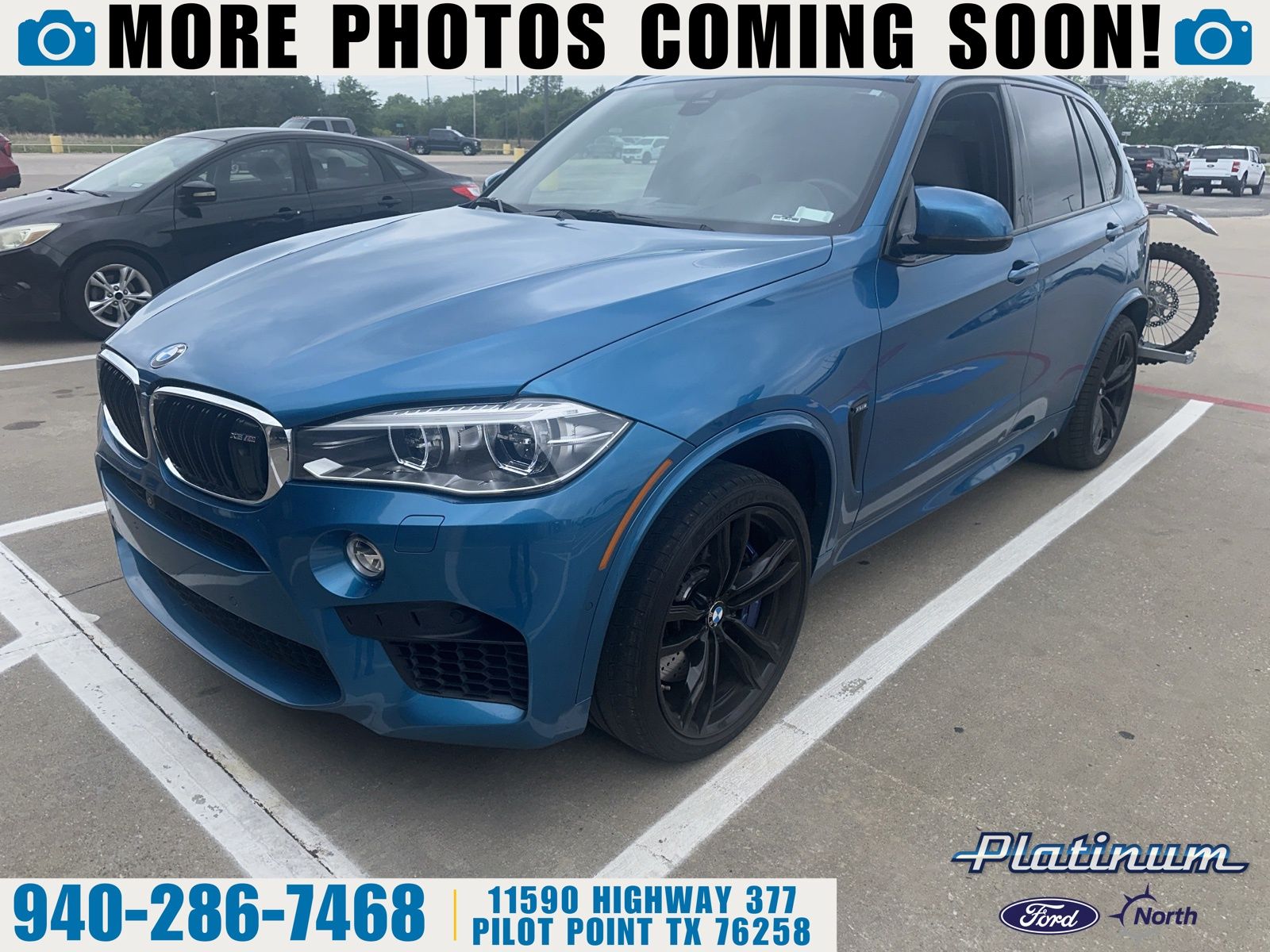 Long Beach Blue Metallic 2018 BMW X5 M AWD SUV / Crossover All-Wheel Drive 8-Speed Automatic