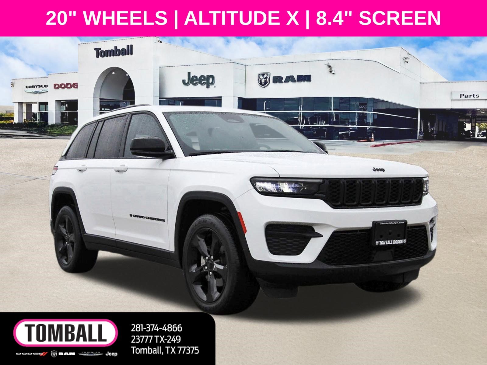 Bright White Clearcoat 2024 Jeep Grand Cherokee SUV / Crossover Four-Wheel Drive 8-Speed Automatic