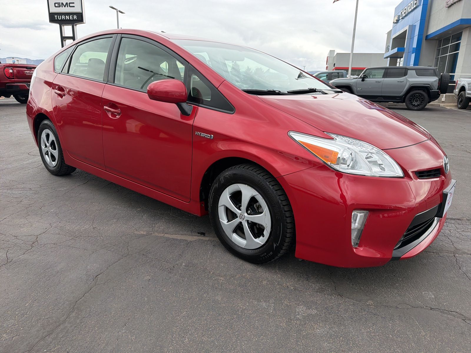 Red 2014 Toyota Prius Four Hatchback Front-Wheel Drive Continuously Variable Transmission