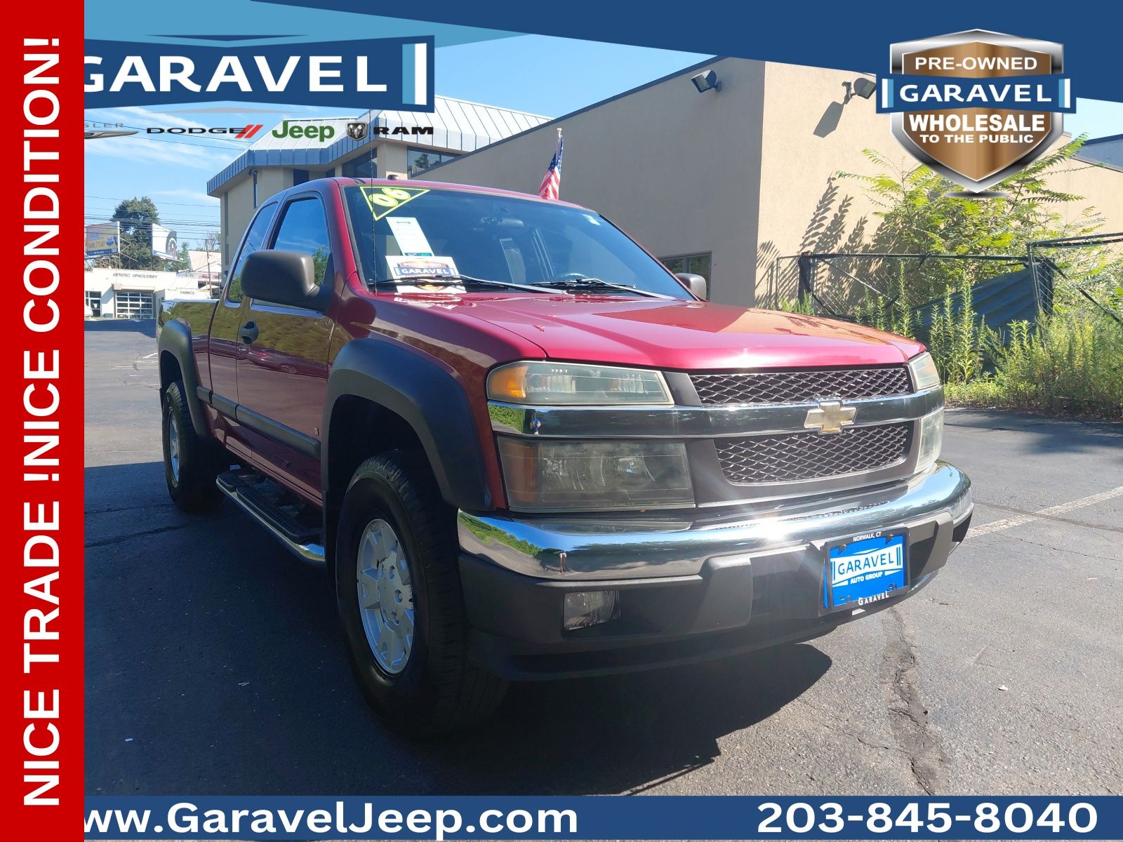 Cherry Red Metallic 2006 Chevrolet Colorado Pickup Truck Four-Wheel Drive 4-Speed Automatic Overdrive