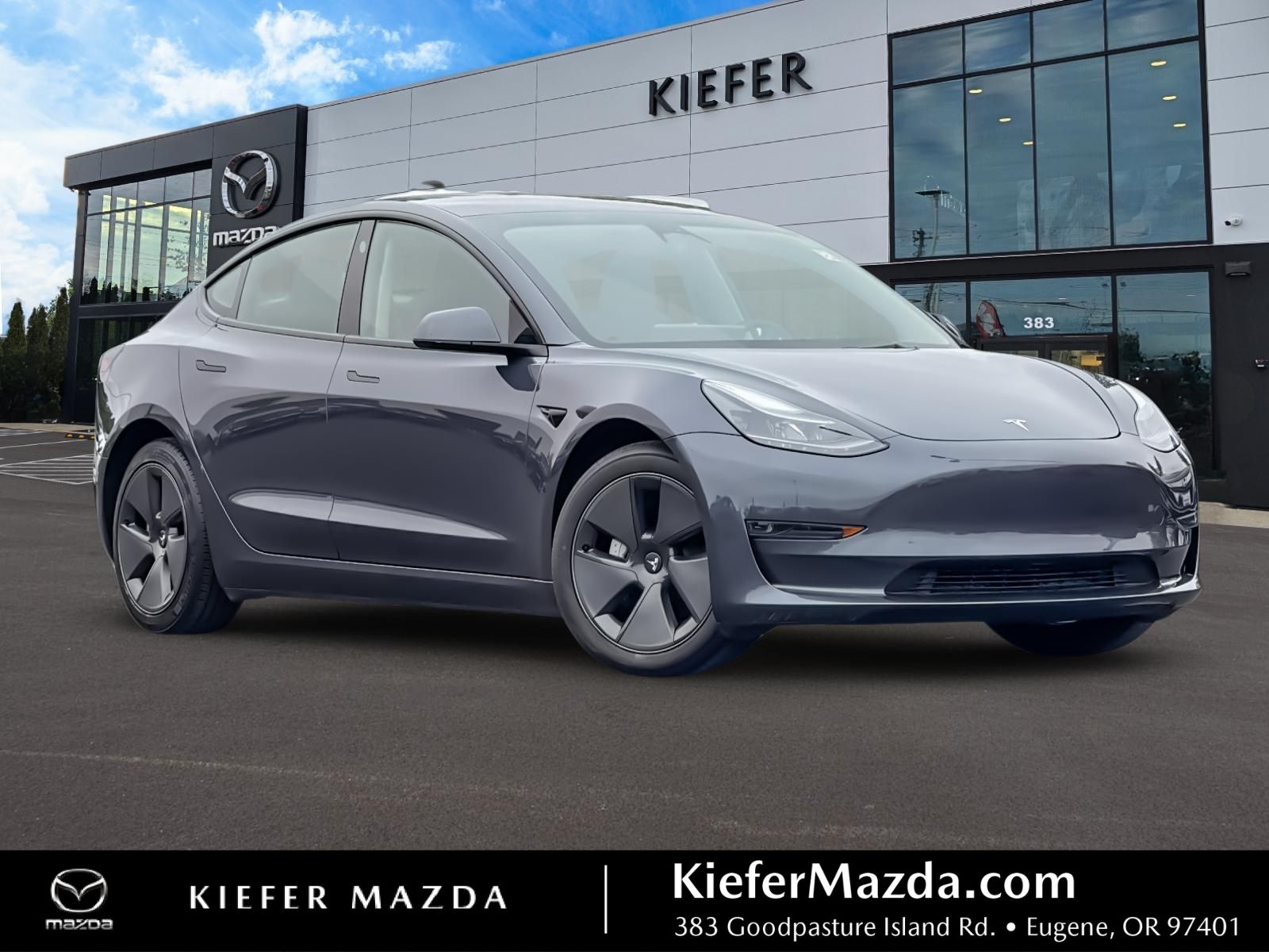 Midnight Silver Metallic 2023 Tesla Model 3 RWD Sedan Rear-Wheel Drive 1-Speed Automatic