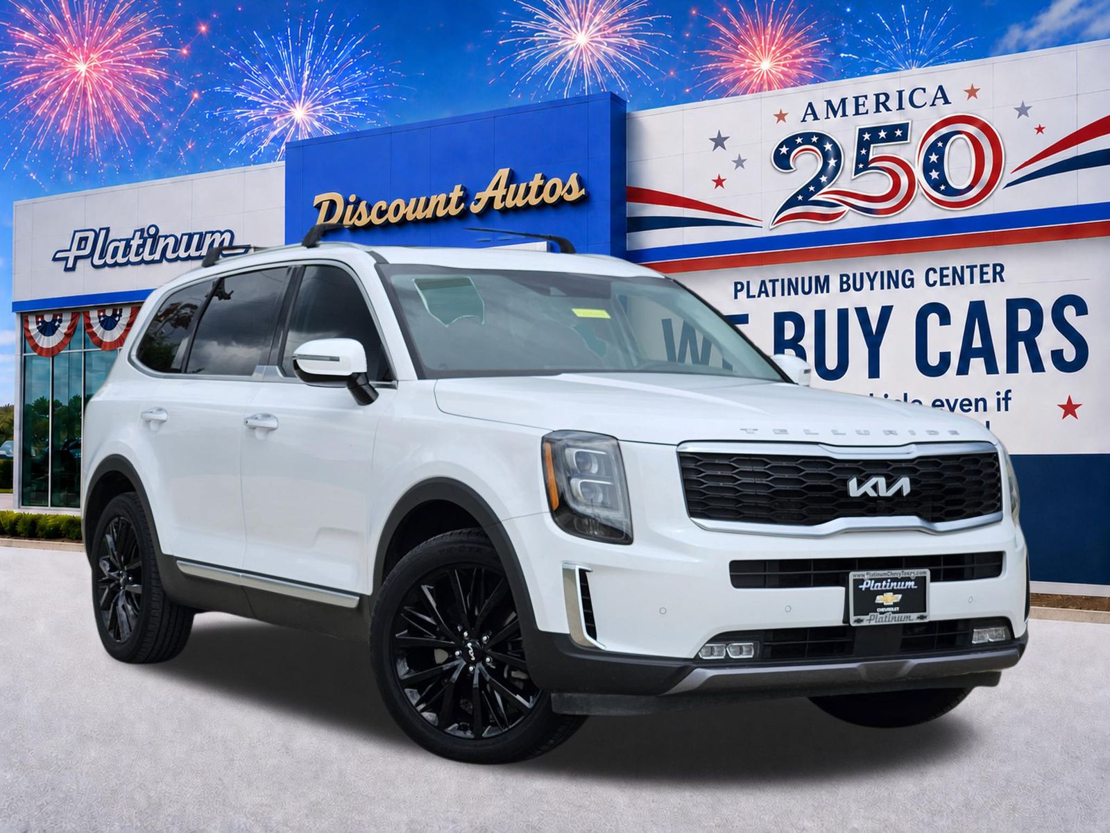 Glacial White Pearl 2022 Kia Telluride SUV / Crossover Front-Wheel Drive 8-Speed Automatic