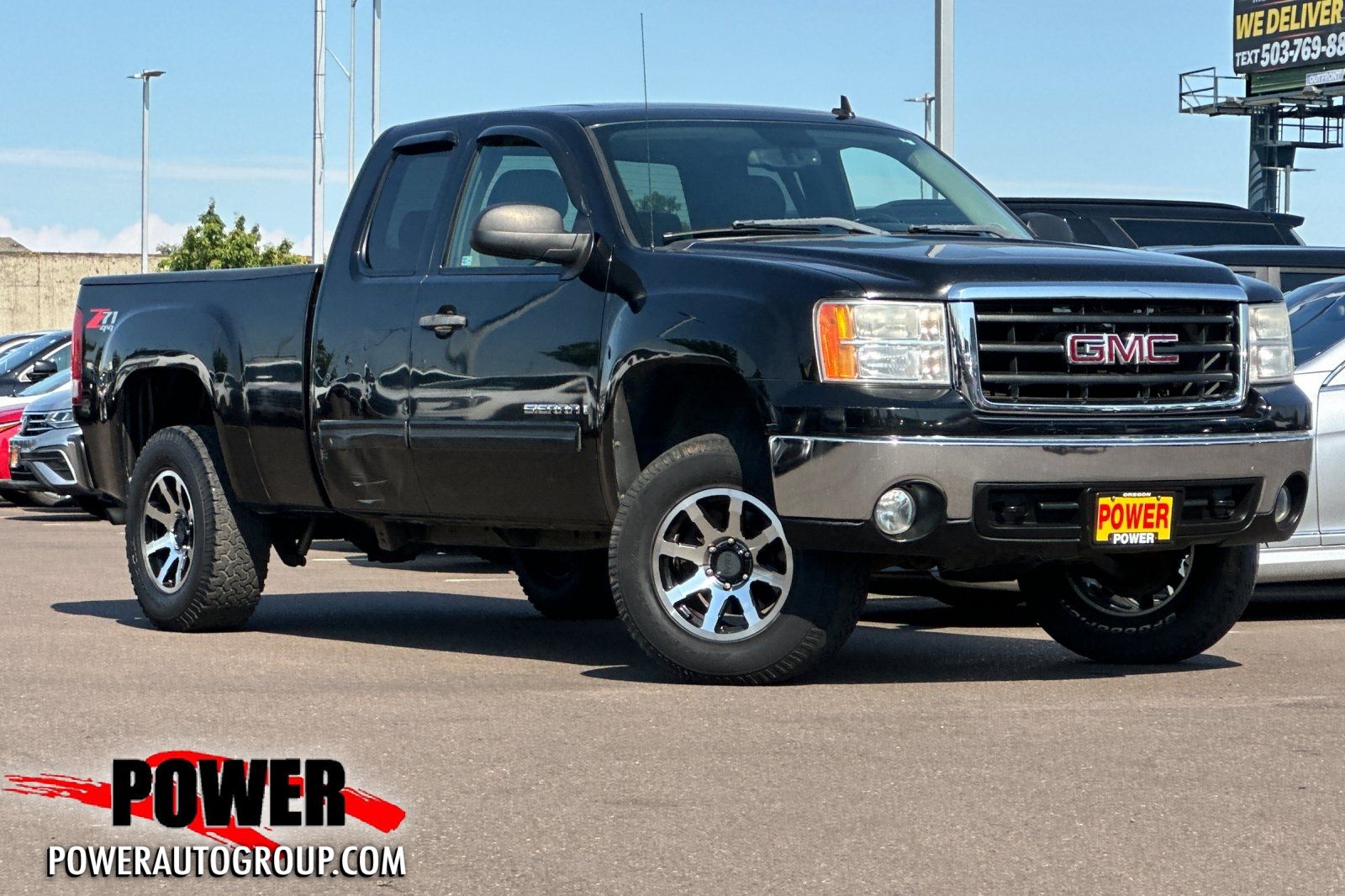Onyx Black 2008 GMC Sierra 1500 Pickup Truck Four-Wheel Drive 4-Speed Automatic Overdrive