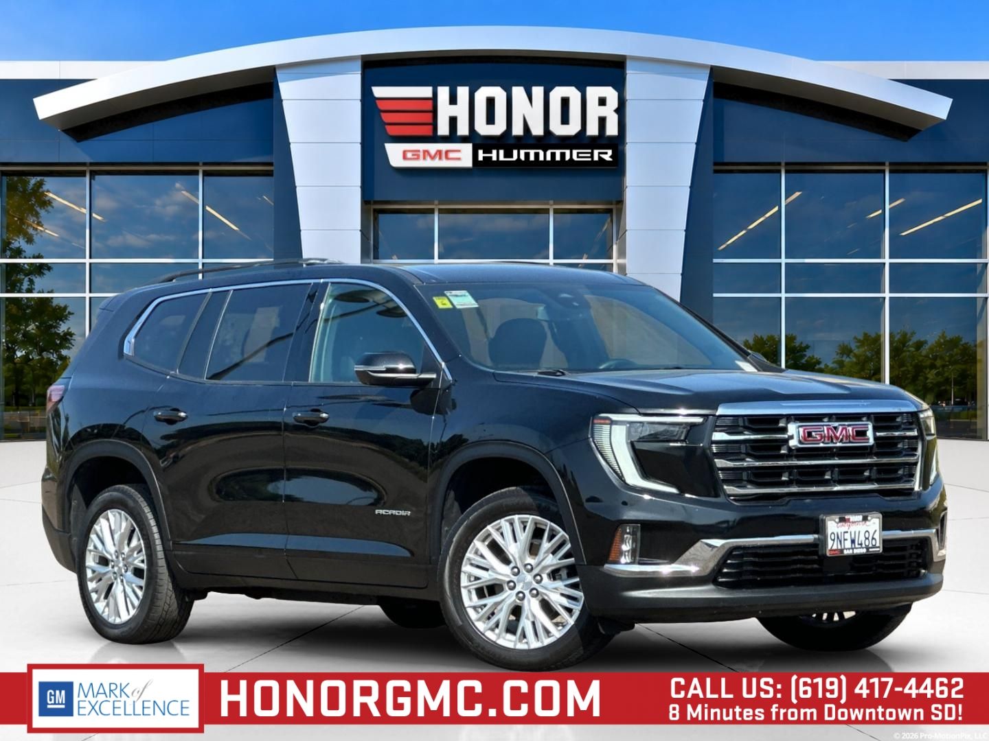 Black (Ebony Twilight Metallic) 2024 GMC Acadia SUV / Crossover Four-Wheel Drive 8-Speed Automatic