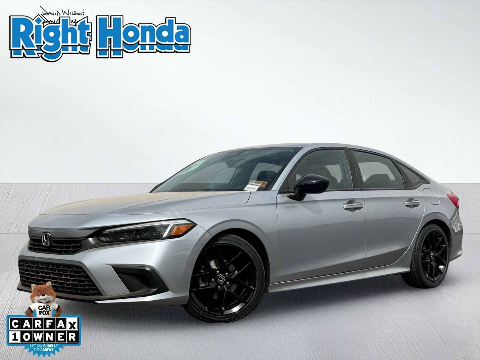 Lunar Silver Metallic 2024 Honda Civic Sedan Front-Wheel Drive Continuously Variable Transmission