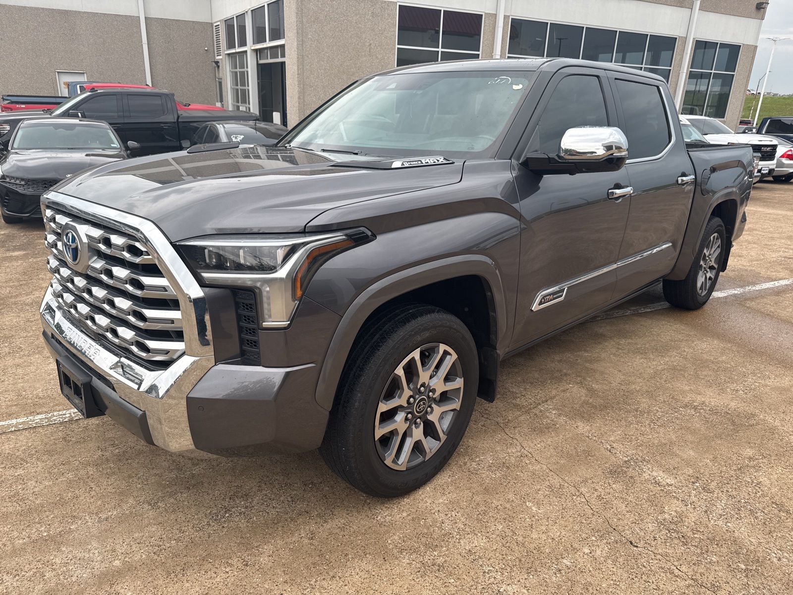 Magnetic Gray Metallic 2024 Toyota Tundra Hybrid 1794 Edition HV CrewMax Cab 4WD Pickup Truck Four-Wheel Drive Automatic